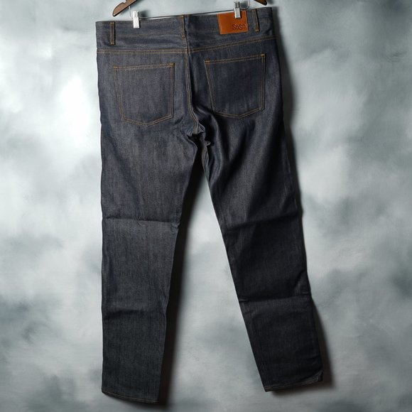 Soso Selvedge Men's Denim Jeans Pants with orange threads - Size 40 - Picture 2 of 10